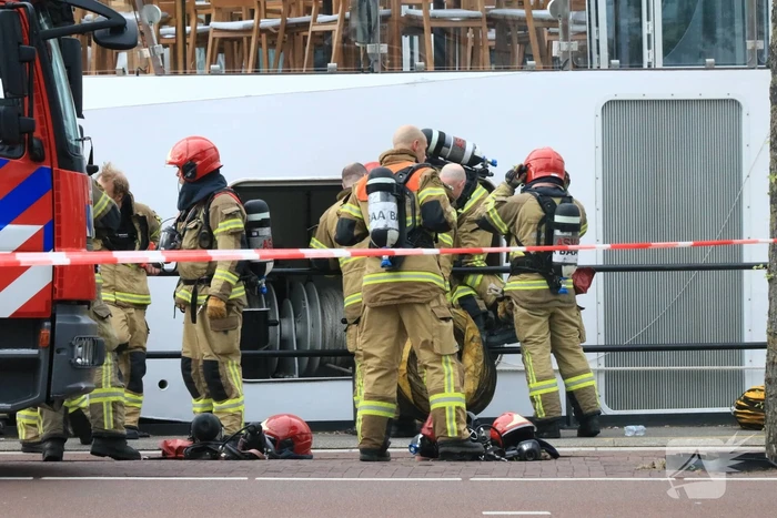 Cruiseschip ontruimd vanwege brand