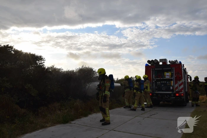 Duinbrand snel onder controle