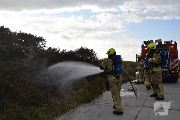 Duinbrand snel onder controle
