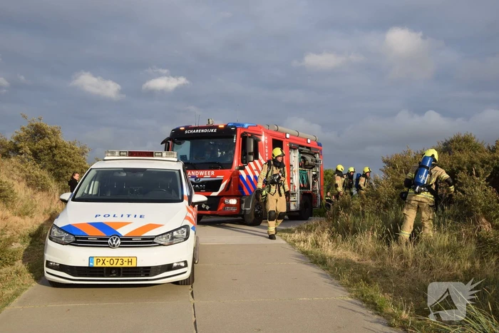 Duinbrand snel onder controle