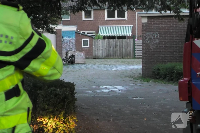 Scooter volledig uitgebrand