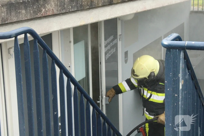 Veel rook bij brand in wasdroger
