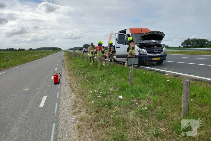 Gaslekkage in bestelbus