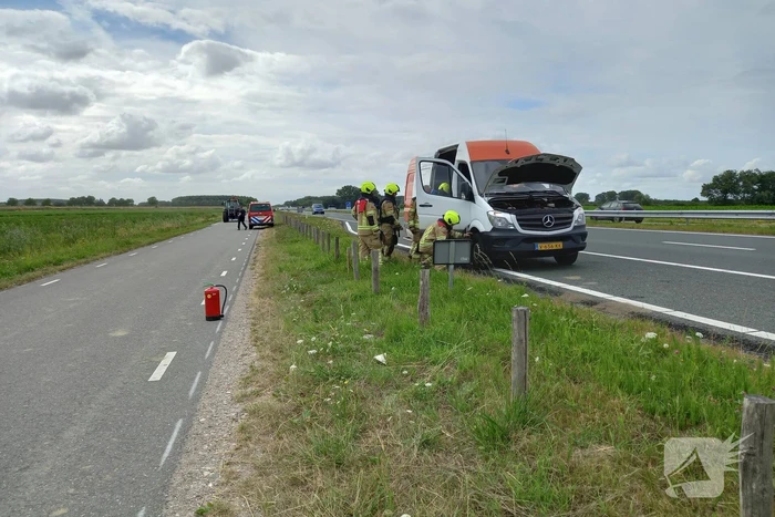 Gaslekkage in bestelbus