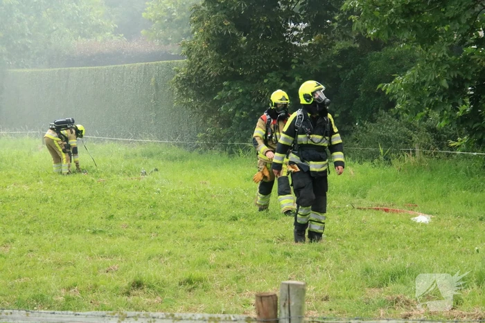 NL-Alert voor uitslaande brand in loods met caravans