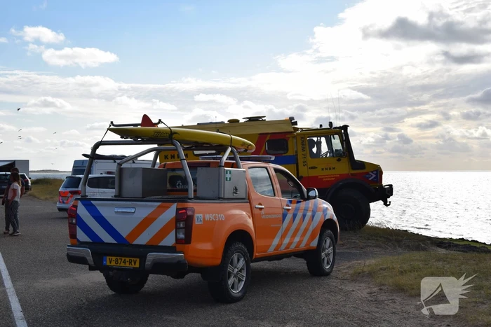 Kiter uit Noordzee gered na botsing