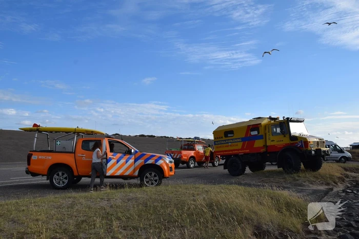 Kiter uit Noordzee gered na botsing