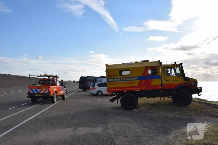 Kiter uit Noordzee gered na botsing