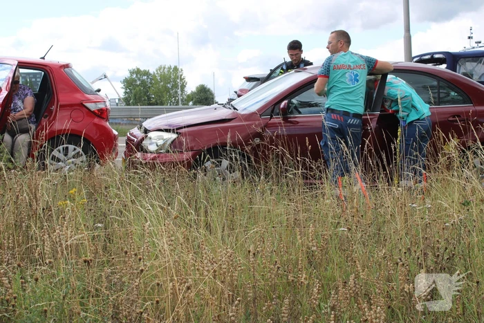 Twee auto's op elkaar gebotst