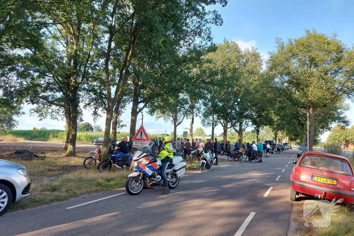 Protestactie tegen plat gooien crossbaan