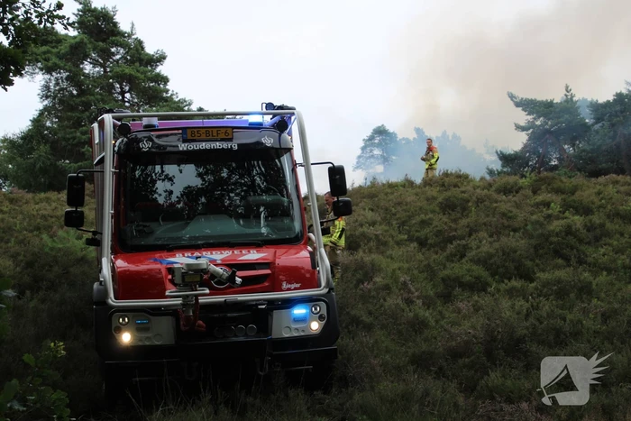 Kampvuur veroorzaakt heidebrand
