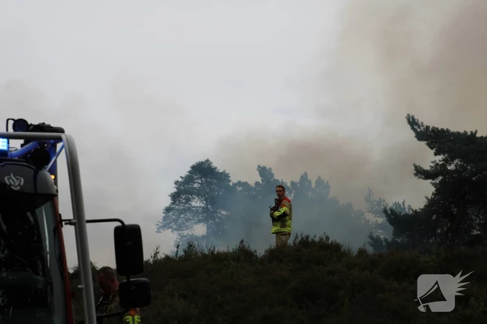 Kampvuur veroorzaakt heidebrand