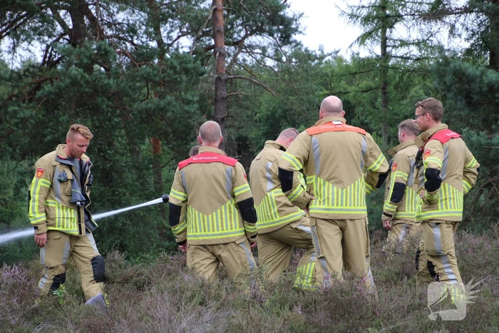 Kampvuur veroorzaakt heidebrand