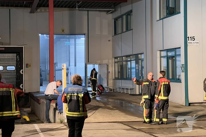Heftruck veroorzaakt brand in pand