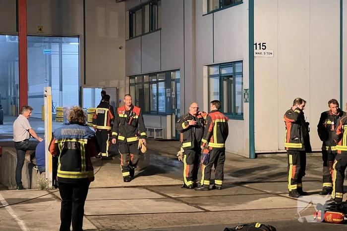 Heftruck veroorzaakt brand in pand