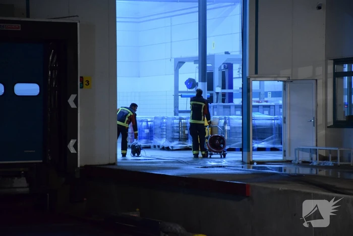 Heftruck veroorzaakt brand in pand