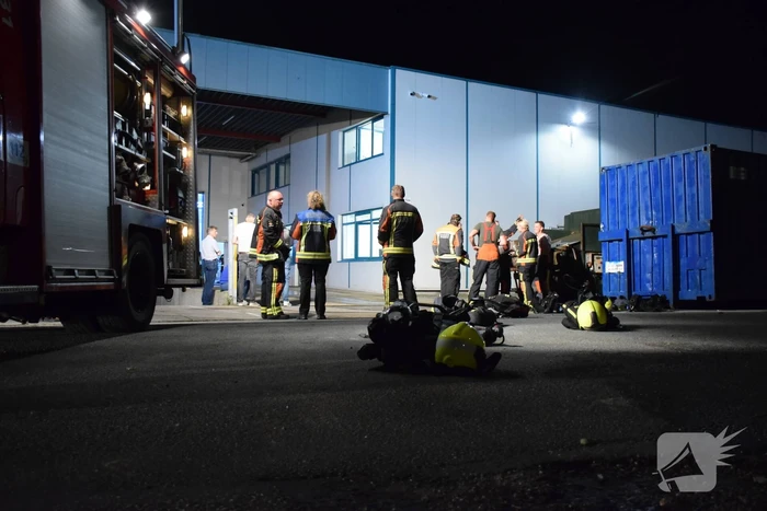 Heftruck veroorzaakt brand in pand