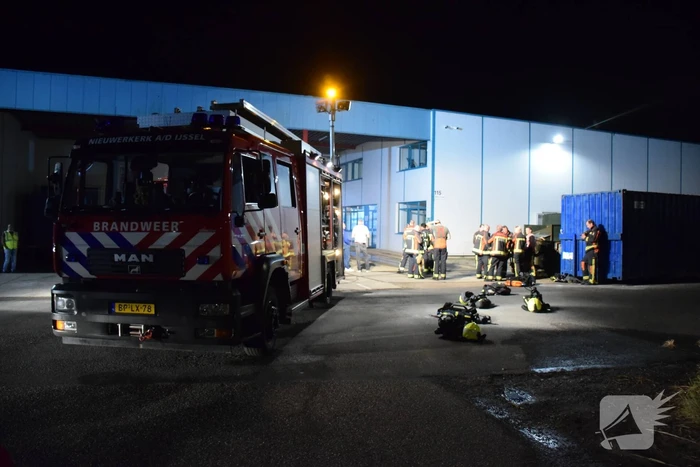 Heftruck veroorzaakt brand in pand