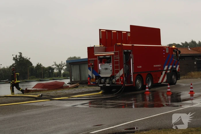 Veel rook bij brand in loods
