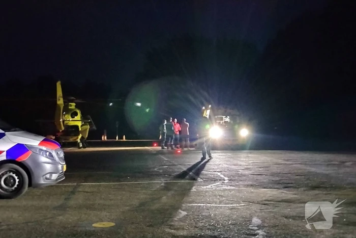 Traumahelikopter landt voor reanimatie in duingebied