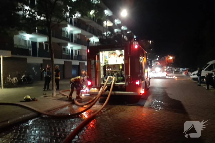 Grote uitslaande brand in appartementencomplex