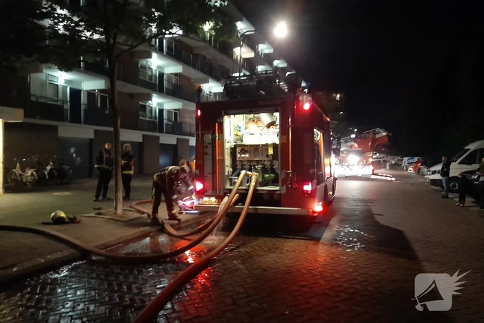 Grote uitslaande brand in appartementencomplex