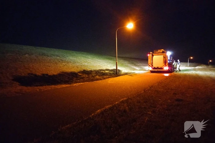 Brand in berm geblust snel geblust