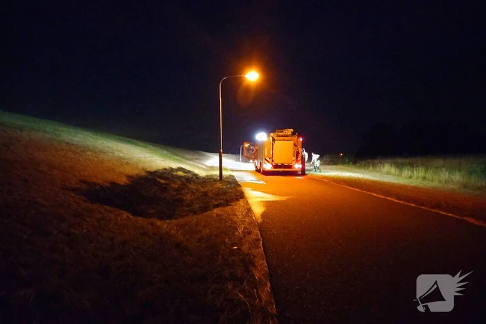 Brand in berm geblust snel geblust