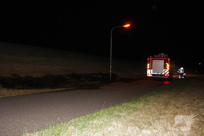Brand in berm geblust snel geblust