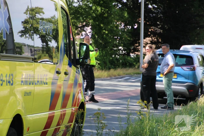 Motorrijder gewond bij botsing met auto