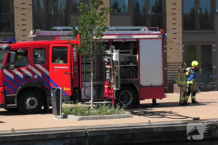 Brand aan boord van zeilboot