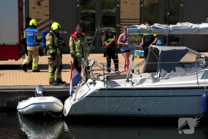 Brand aan boord van zeilboot