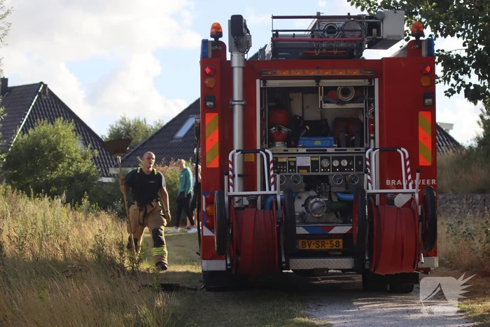 Stuk bosschage verwoest vanwege brand