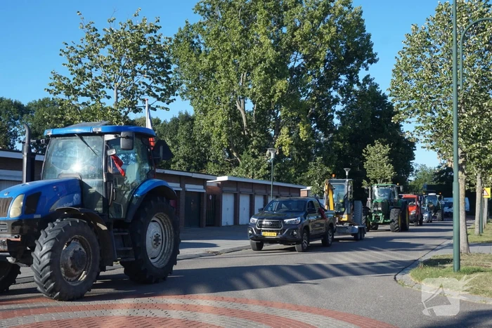 Meerdere trekkers bij boerenprotest