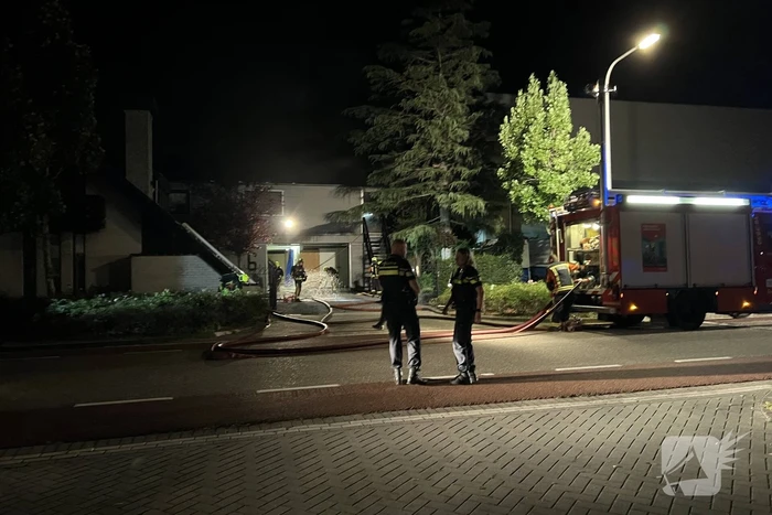 Flinke rookontwikkeling bij grote brand