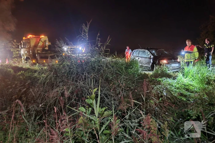 Schade na aanrijding met boom en bord