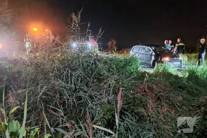 Schade na aanrijding met boom en bord