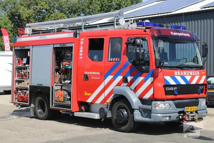 Kortsluiting zorgt voor brand in loods