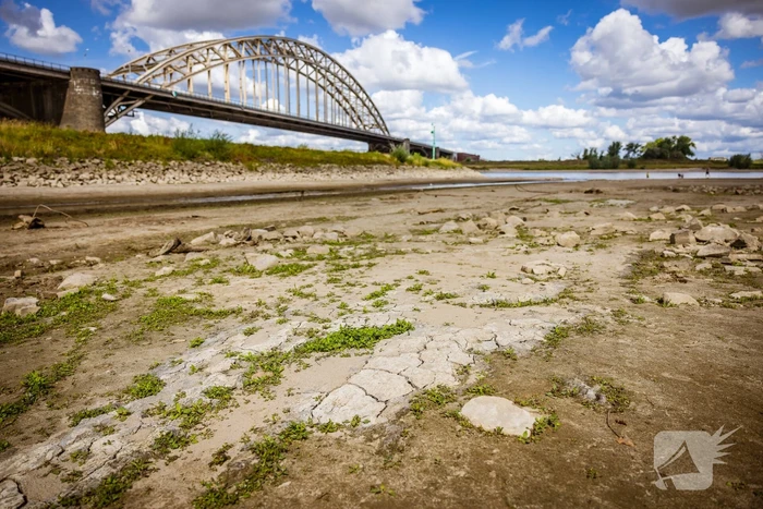 Laag waterpeil de Waal trekt veel bekijks