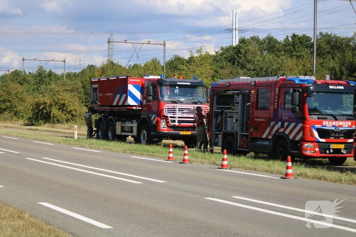 Geen treinverkeer vanwege brand langs spoorlijn