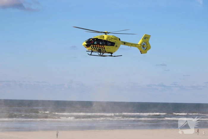 Hulpdiensten massaal ingezet voor drenkeling in Noordzee