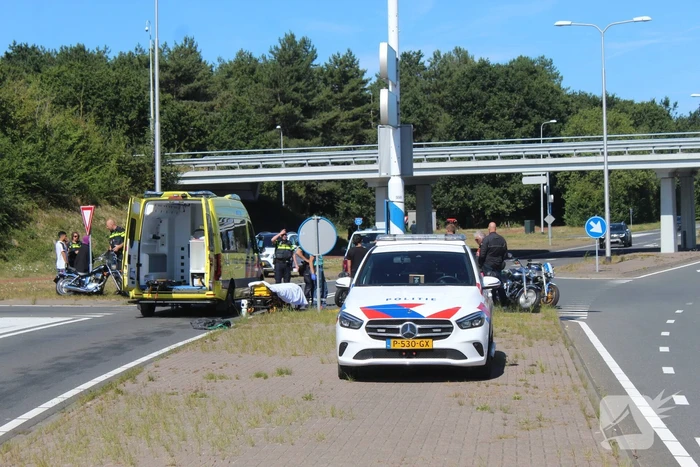 Motorrijder gewond na ongeval