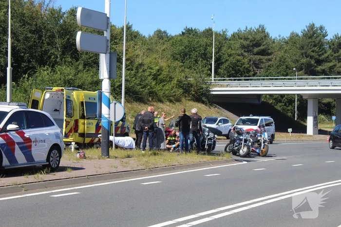Motorrijder gewond na ongeval