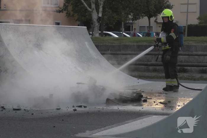 Brandstichting op skatepark