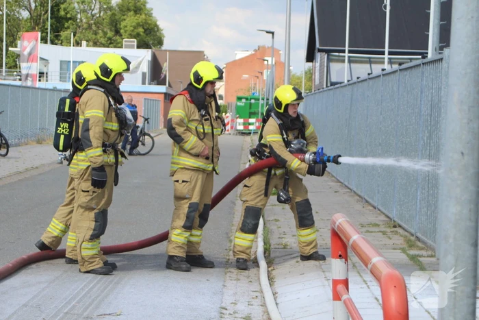 Gewonde door brandende gasfles