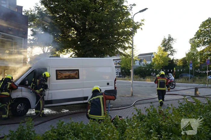 Kortsluiting veroorzaakt brand in camper
