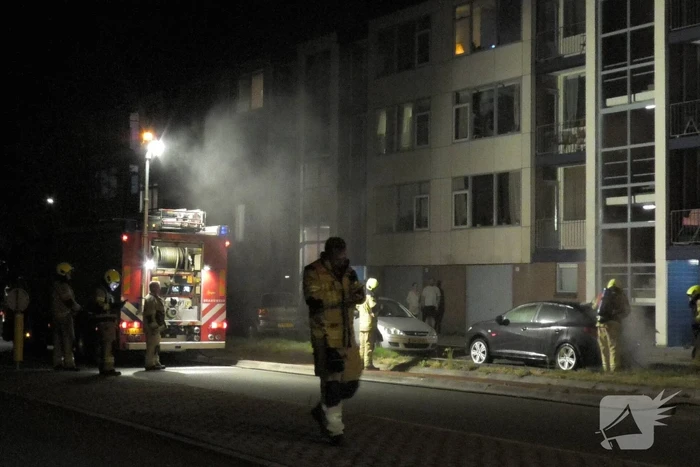 Auto zwaar beschadigd vanwege brand