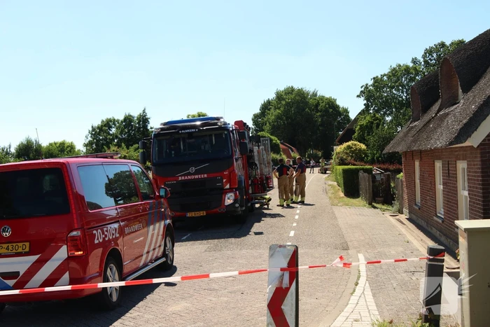 Gasleiding geraakt tijdens werkzaamheden