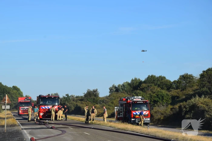 Brandweer massaal ingezet bij grote duinbrand