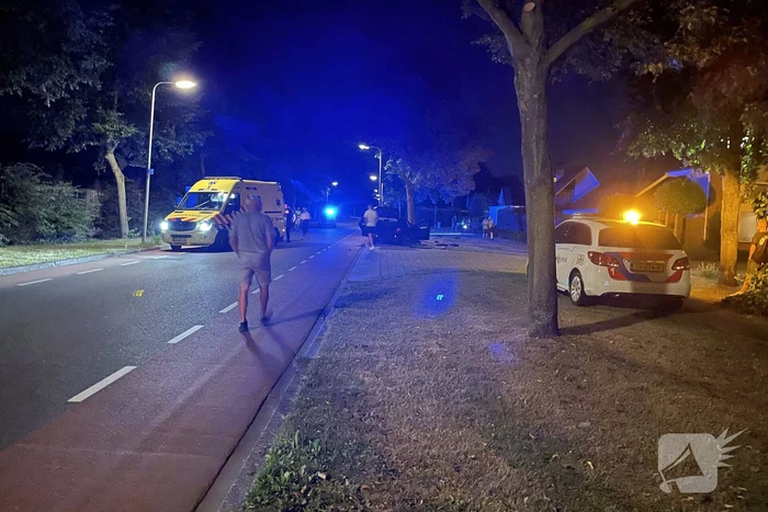 Auto crasht op boom